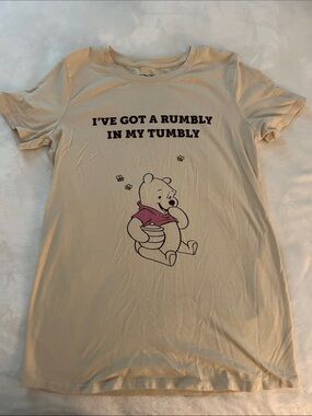 Disney Winnie the Pooh Tee with Brown Text